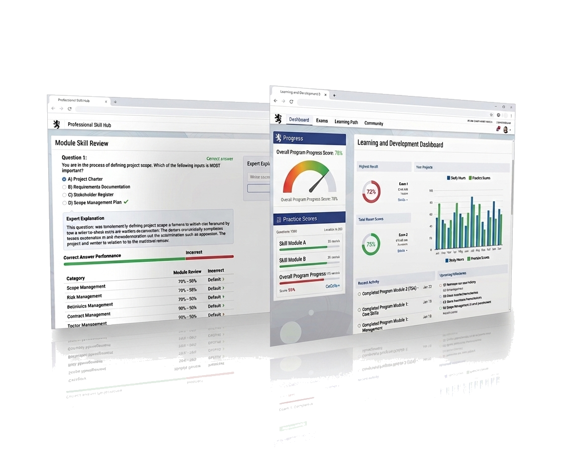 Locksmith Exam progress dashboard preview